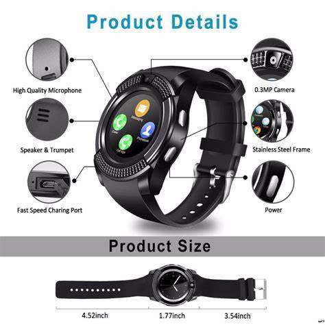 SMART WATCHes V8